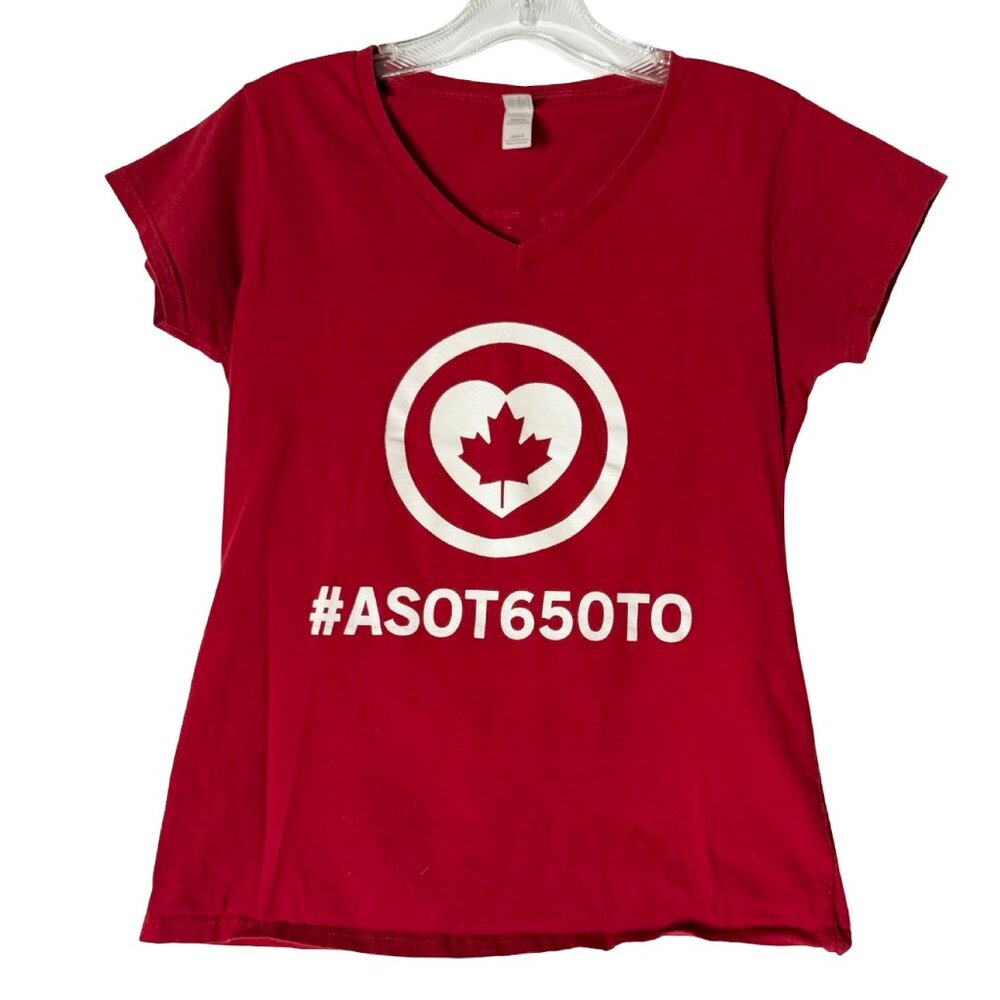 Red #ASOT650 Toronto Tee – Armin van Buuren A State of Trance  Tour 2014, Size M